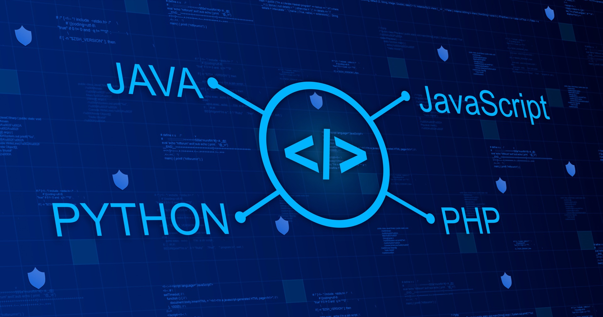 حزمة تقنيات تضم Java وJavaScript وPHP